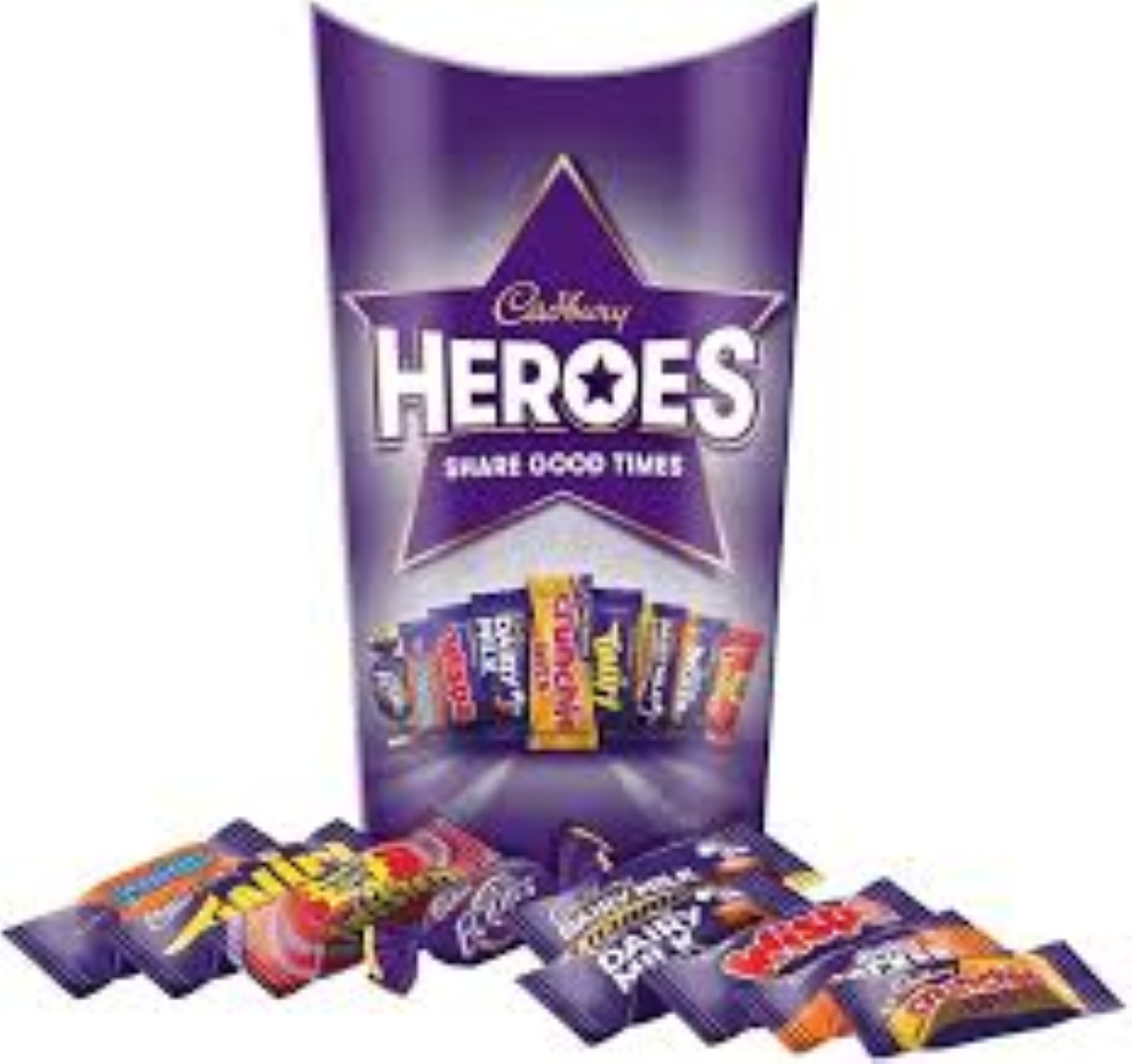 CADBURY HEROES BOX 185G